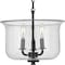 Progress Lighting Winslett Collection Black Three-Light Semi-Flush Convertible P350153-031 - alternate 2